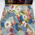 Colorful Flower Pattern Ladies Dress Chiffon Cloth